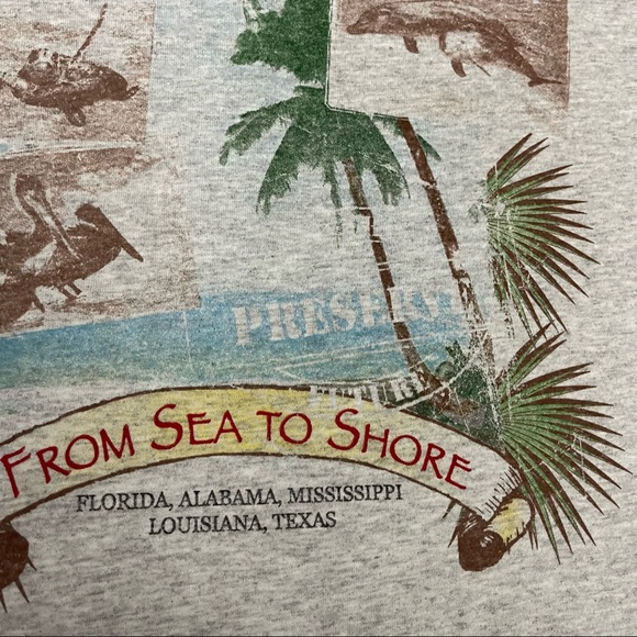 Save the Gulf Print T-shirt Size Medium - Picture 6 of 12